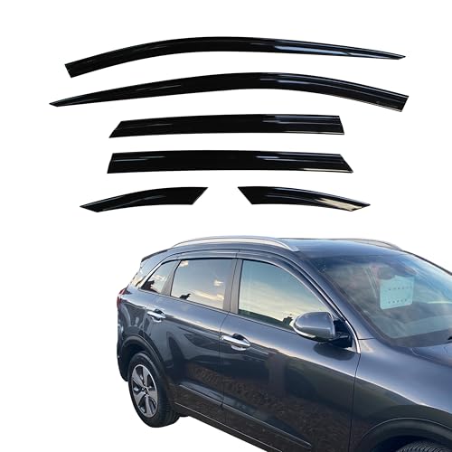 Déflecteurs d'air Kia Niro protection pluie vent pour vitres latérales de voiture 2016-2021
