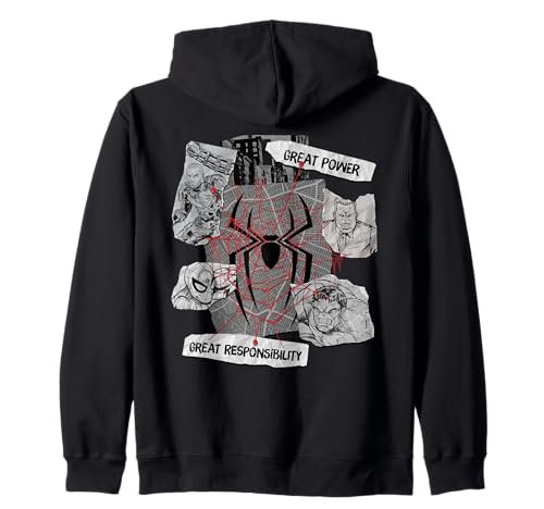 Image of Marvel Spider-Man: Brand New Day Power & Responsibility Web Zip Hoodie