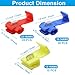 ISDVBUY 60 Pack Snap Electrical Wire Connectors Solderless Quick Splice Terminals 22-10AWG Wires for Household and Industrial Electrical Wiring(22-18AWG Red, 18-14AWG Blue, 12-10AWG Yellow)