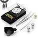 Milligram Reloading Scale 50g x 0.001g includes 20g Calibration Weight, Scoop, Powder Pan and Tweezers Read in Grain Gram Carat Pennyweigh oz ozt High Precision Jewelry Scale DANTE by MAXUS (Black)