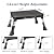BONTEC 3-Level Height Adjustable Folding One Step Stool with Anti-Slip Platform and Thick Rubber Feet, Portable Ladder for Adults and Children, Max up to 330lbs, Ideal for Kitchen, RV Use, Black