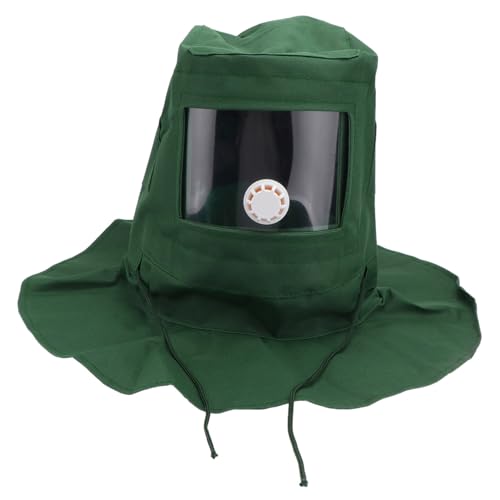 FOYTOKI Sandblasting Helmet Sand Hood Protective Dust Mask Abrasive Sandblaster Gear for Industrial Sandblasting Work