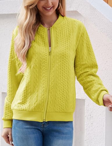 Image of WROLEM Zip Up Sweatshirts for Women Casual Outfits Cardigan Outerwear Trendy Winter Jackets Coat
