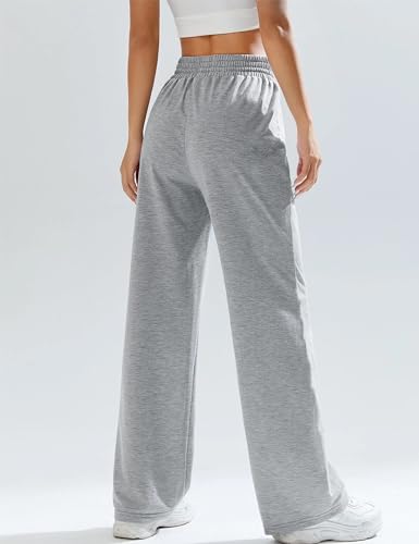 Kiench Teens Girls' Straight Leg Sweatpants High Waisted Baggy Joggers Drawstring4
