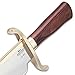 Hibben Knives 65th Anniversary Old West Bowie Knife with Stainless Steel Blade, Wooden Handle, and Custom Sheath