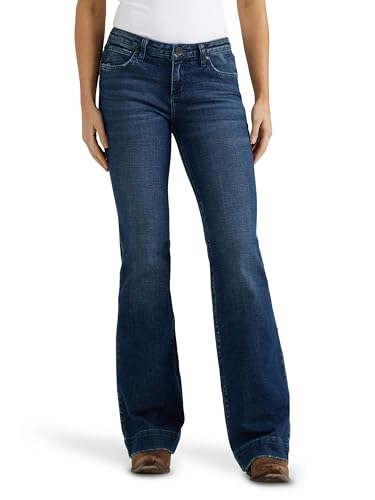 Wrangler Damen Retro Mae Mittelhohe Wide Leg Jeans, Sophia, 0-32 – Ansicht 1