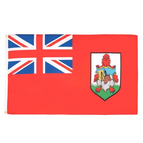AZ FLAG - Lote de 2 banderas de Bermudas - 90 x 60 cm - Bandera de Bermudas 100% poliéster con ojales metálicos integrados