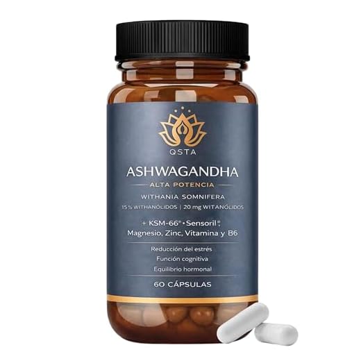 Ashwagandha KSM-66 con Sensoril (15-20% Withanolidos) - Alta Potencia Adaptógeno y Nootropico, Sueño Profundo, Bienestar, Energía, Concentración y Reducción de Cortisol, 2 Meses