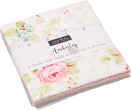 Amberly Charm Pack by Brenda Riddle Designs; 42-5 Inch Precut Fabric Quilt Squares