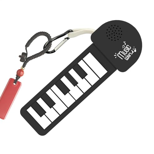 piano electrónico, piano de teclado plegable, teclado eléctrico portátil, práctica musical, entretenimiento de viaje, 21.7x13.2x2cm, para hogar, escuela, viajes