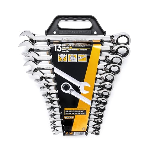 GEARWRENCH 13 Pc. 12 Pt. Reversible Ratcheting Combination Wrench Set, SAE - 9509N by GEARWRENCH - Image 4