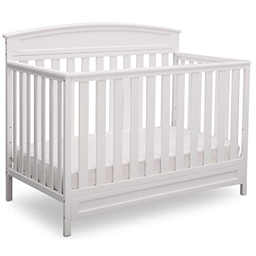 Delta Children Sutton 4-in-1 Convertible Crib, White