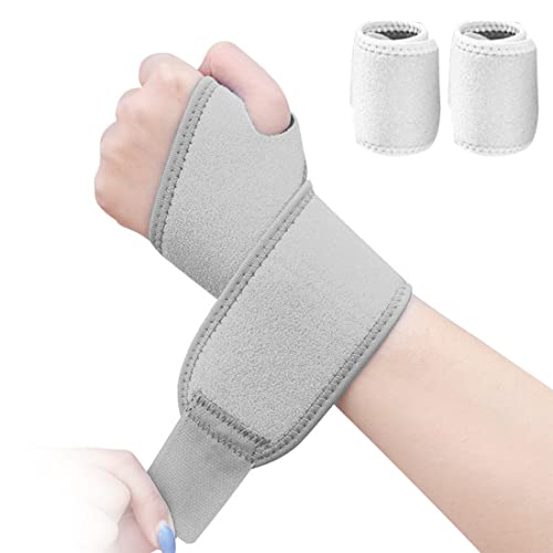 GONDNOWS-2 Piezas Muñequeras, Muñequeras Deportivas, Muñequeras Gym,Muñequera tunel carpiano, para Levantar de Pesas, Gym, Flexiones, Protección de la Muñeca Antideslizante Cover