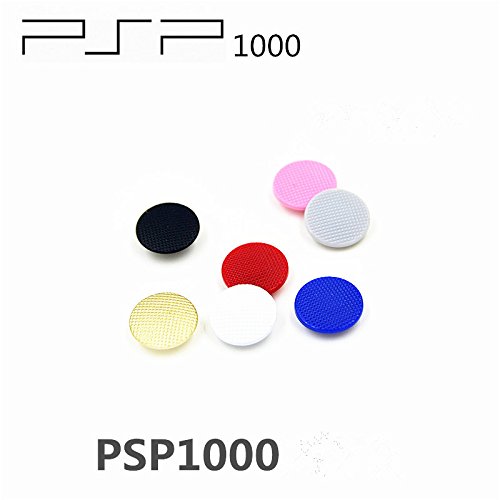 Gametown 7 PCS Analog Joystick Stick Button Controller Cap Thumbstick Cover for Fat PSP 1000 PSP 1001 (Colorful)