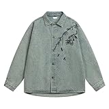 Art subtil : la broderie est discrètement placée et confère à la veste robuste une touche d'élégance asiatique et de tranquillité