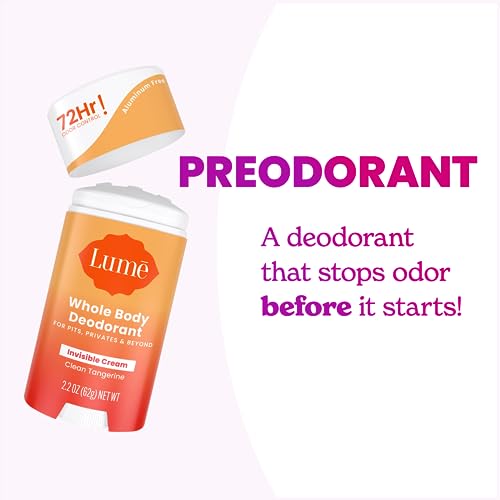 image for Lume Whole Body Deodorant - Invisible Cream Stick - 72 Hour Odor Contr