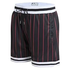 Red Pinstriped-black Shorts