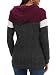 Cuptacc Hoodie Damen Herbst Casual Langarm Pullover Winter Weinrotgrau M
