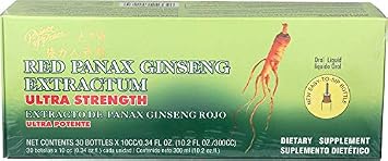 Prince of Peace Red Panax Ginseng Extractum Ultra Strength, 0.34 Fl Oz (Pack of 30)