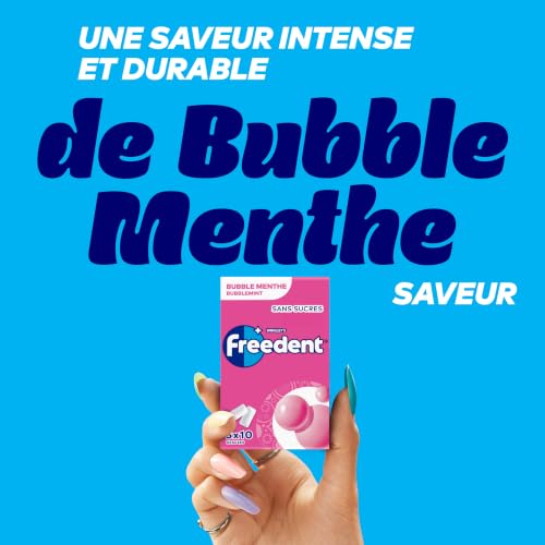 Freedent bubble étui de 10 dragées x5 - vue 2