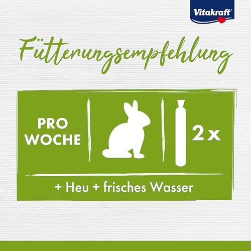 Vitakraft Kräcker Mix, Knabberstangen für Zwergkaninchen, mit Popcorn und Honig, mit Gemüse und Rote Beete, mit Traube und Nuss, ohne Zusatz von Zucker und Getreide (1x 160g)