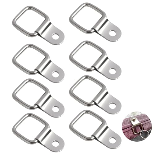 Jecdfs 8 pièces Anneau Arrimage, Crochet D Remorque en Acier Inoxydable, Anneaux d'arrimage pour remorques, camions, Bateaux, Voitures, Kayaks, arrimage de Charge avec Une capacité de Charge de 200KG