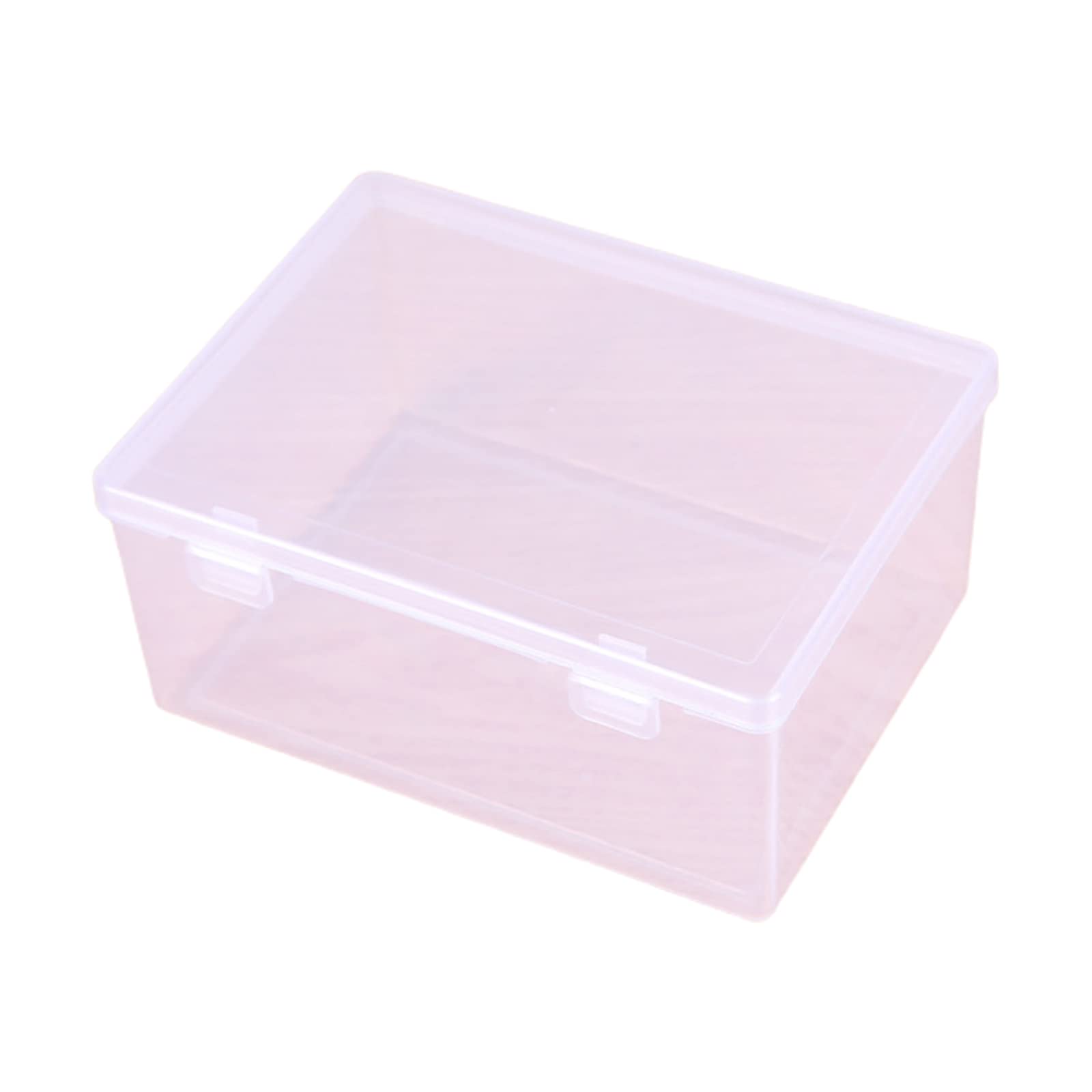 Msioytog Jewelry Storage Box Practical Clear with Lid Small Bins Transparent Container for Organizing Small bins Transparent Container Jewelry with Lid