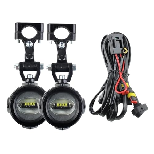 Luces antiniebla auxiliares moto ajustables 40W 6000K estilo 4 BMW GS