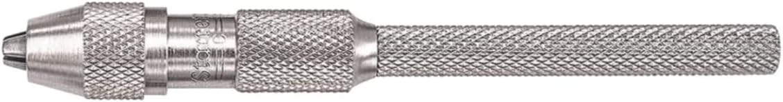 Starrett Pin Vise with Knurled Handles, Smaller Body Diameter than the Chuck, and Special Tapered Collet for Maximum Clamping Surface - 0-.040" Range - 162A