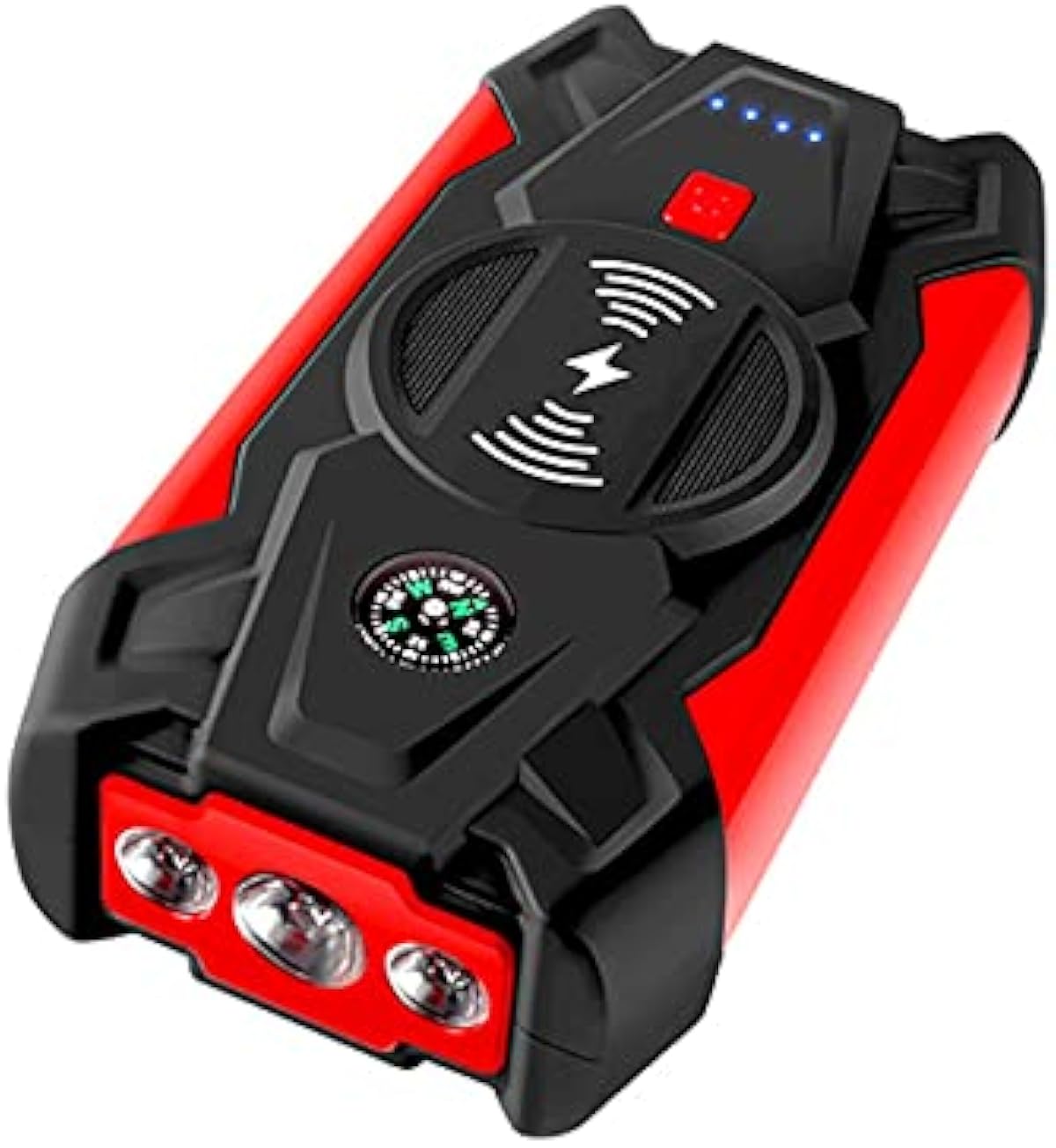オンライン通販 値段 車のジャンプスターターポータブルカーバッテリージャンプのスターターカージャンプのスターターバッテリーmah 12v 10aピークポータブル緊急10wワイヤレス充電器パワーバンクブースターデバイスの開始外部 車 バイク 日本 正規 代理 店