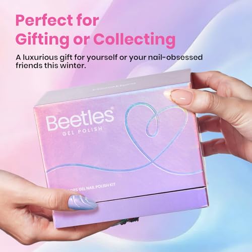 Image of beetles Pearl Gel Polish Set - Ocean Whisper Collection, 15ML Full Size Shimmer White Pink Purple Mermaid Nail Swirl Shell Thread Polish Soak Off Uv Gel Polish Effect DIY Manicure Gift for Women