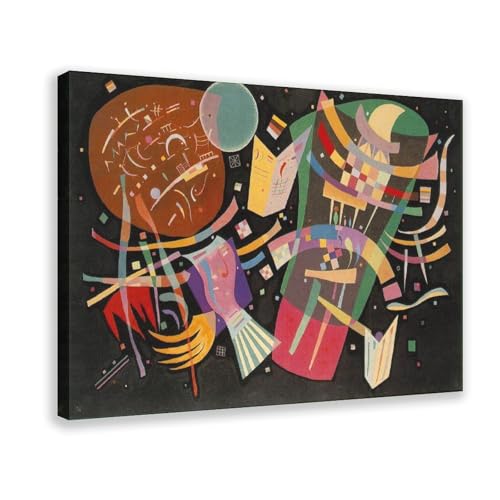Affiches Kandinsky avec cadre à suspendre pour mur nu