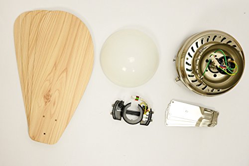 Deckenventilator CLASSIC, Flügelfarbe Pinie mit Beleuchtung-7