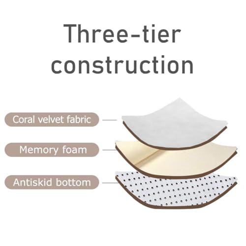 Foto von Loartee korallen Samtmatte, Teppich, als Krabbeldecke fürs Kind, Yogamatte und Übungsauflage geeignet, Silbergrau, 150x200cm