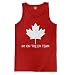 Mens I'm On The Eh Team - Canada, Canadian Tank Top T-shirt (Large, RED)