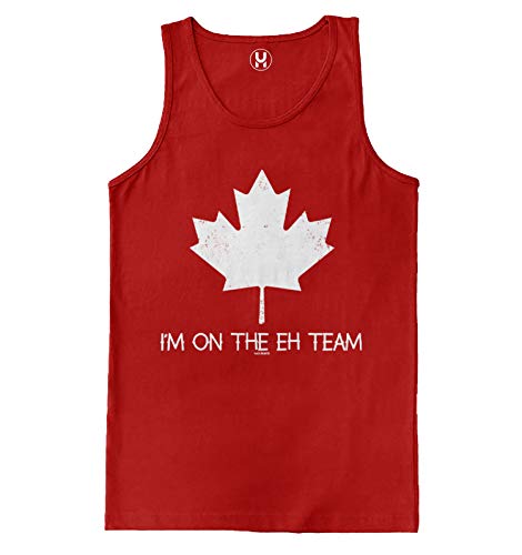 I'm On The Eh Team - Canadian Canada Men's Tank Top (Red, X-Large)