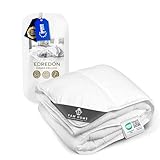 FAM Home Relleno Nordico 140x200 cm Microfibra, Cama 80/90 I Edredon Nordico Cama Hipoalergénico Lavable para el Otoño Blanco