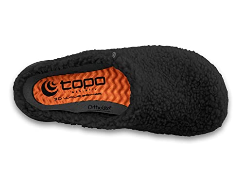 Topo Athletic Men's Lightweight Comfortable 3Mm Drop Natural Recovery Shoes, Everyday Wear Slippers, Black/Black, Size 9 #TOP2