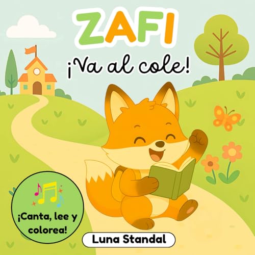 ¡Zafi va al cole!: Cuento infantil de vuelta al cole para niños de 3 a 5 años (Las aventuras de Zafi: Canta, colorea y aprende)