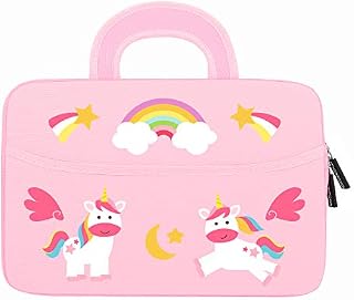 MoKo 7-8 Inch Kids Tablet Sleeve, Portable Neoprene Carrying Case Bag Fits Fire