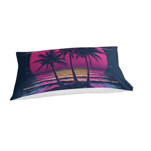 Parure de lit île coco 3D housse de couette microfibre 135x200cm - 3