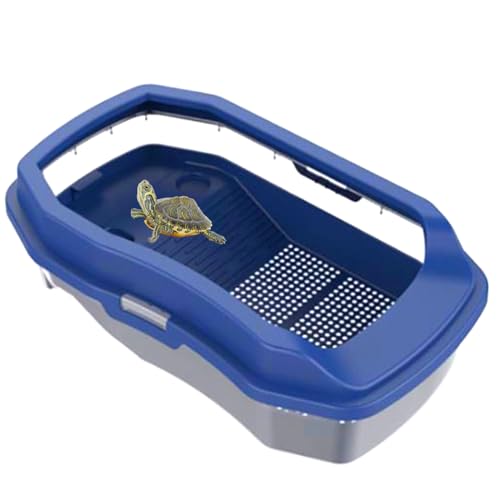 Aquaterrário de Tartaruga Easy Clean Limpa Fácil - Tamanhos Extra Grande, Médio, Grande - Exclusivo Modelo (Grande)
