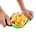 Chefaith 8-Blade Apple Slicer, Corer, Cutter, Wedger, Divider [2 Free Orange Peelers as Bonus] - Ultra-Sharp Stainless Steel Blade with Ergonomic Anti-Slip Silicone Handle for Comfortable Grip, Green