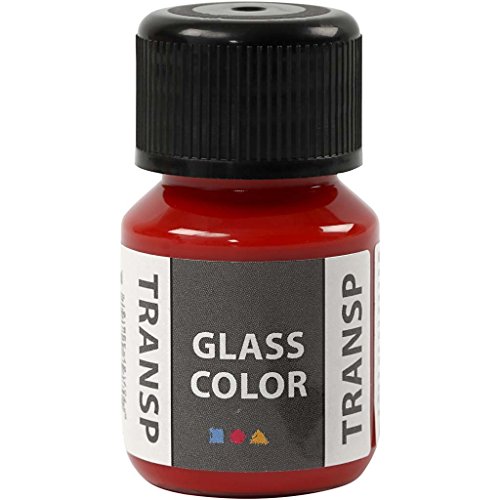 Creativ Company 35-Piece Verre Couleur Transparente, Rouge