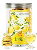 HEZUO Getrocknete Zitronenscheiben, Vegan, Reiner Natürlicher Trockene Zitrone Essbare Früchtetee, Premium Dried Lemon Slices 45g, Ohne Zusatzstoffe & Zuckerfrei