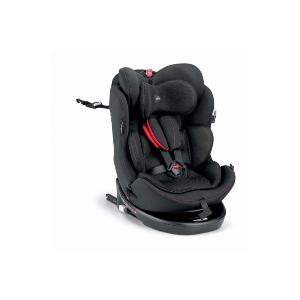 GT I-Size Auto-Kindersitz Reboarder, Gruppe 1/2, 9-18 kg, 76-150 cm, Schwarz