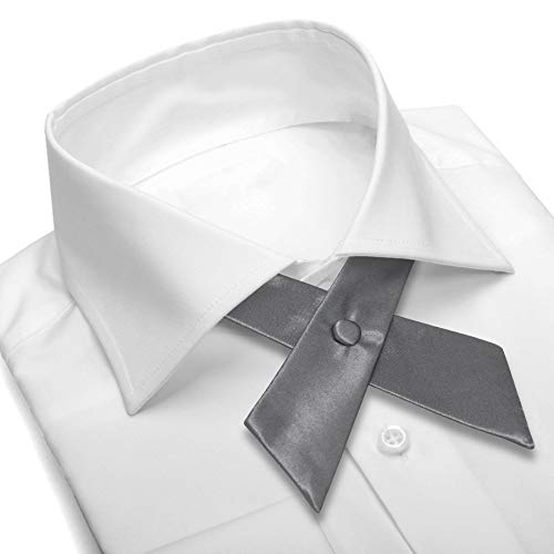 Image of Women's or Men's Crossover Neck Tie Solid Color Continental Tie