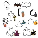 plantilla ataud halloween Material de alta calidad: nuestro juego de moldes está hecho de acero inoxidable de alta calidad, anticorrosión y antioxidante, fuerte y duradero.Los materiales de grado alimenticio son seguros y confiables, para una tranquilidad ilimitada.