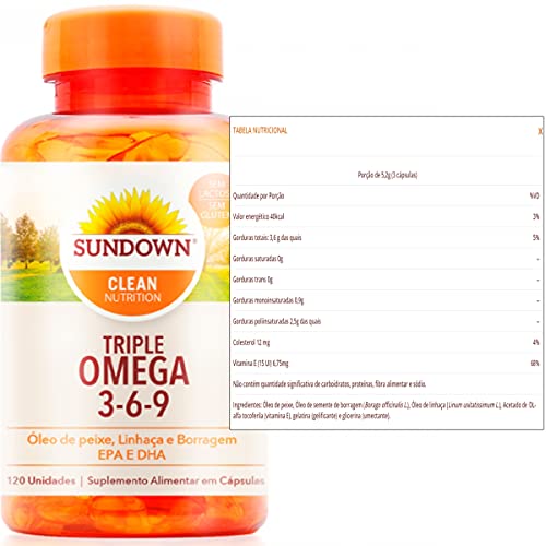 Triple Omega 3-6-9 - 120 Cápsulas