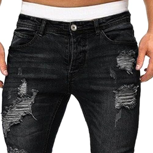 Mens Skinny Jeans Ripped Slim Fit Style with Stretch Fabric for Streetwear and Everyday Casual2